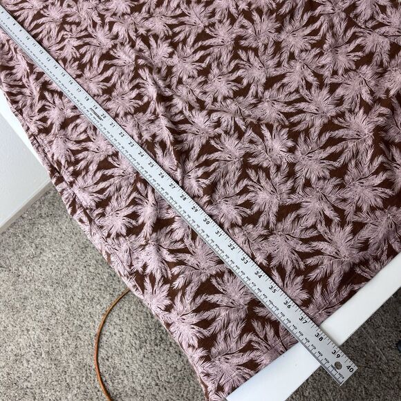 J Jill Dress Womens Medium Sleeveless Shift Pockets Travel Tropical Boho Brown - Picture 9 of 12